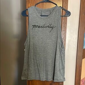 Gray Sleeveless Women's Top